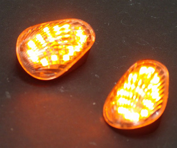 Clear Turn Signals For Yamaha YZF 600 R6 Flush Mount LED 2006-2009 Assosary