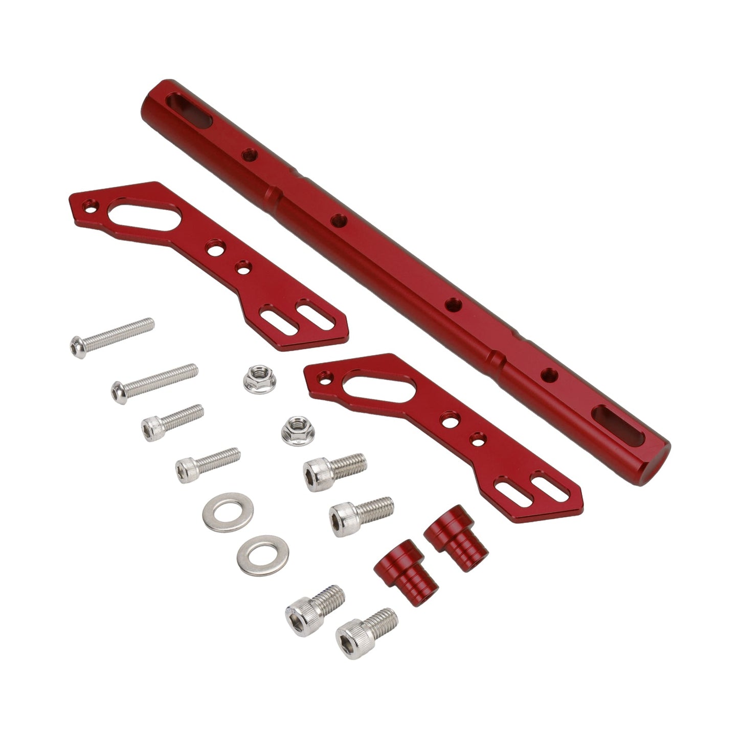 Palanca de equilibrio universal para manillar de motocicleta, ajustable, CNC, color plateado