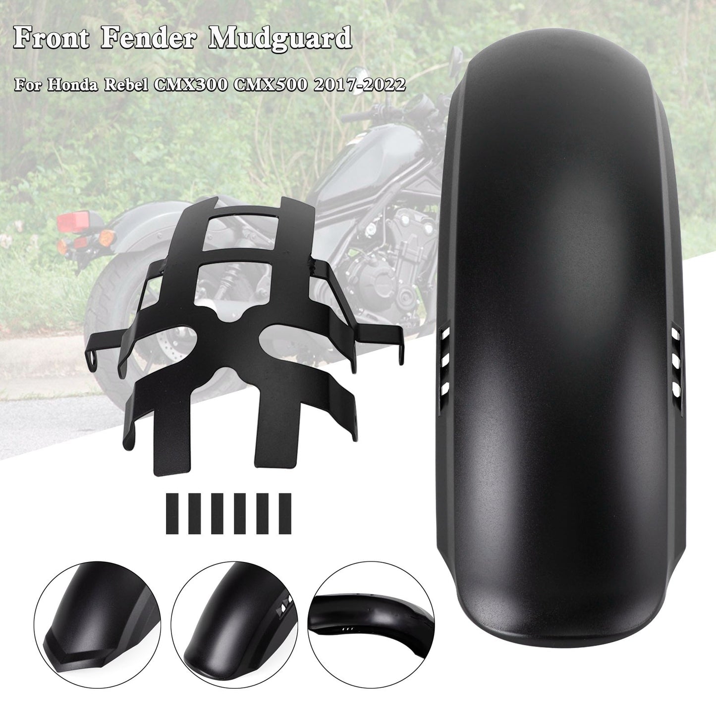 Front Fender Mudguard Fairing For For Honda Rebel CMX300 CMX500 2017-2022
