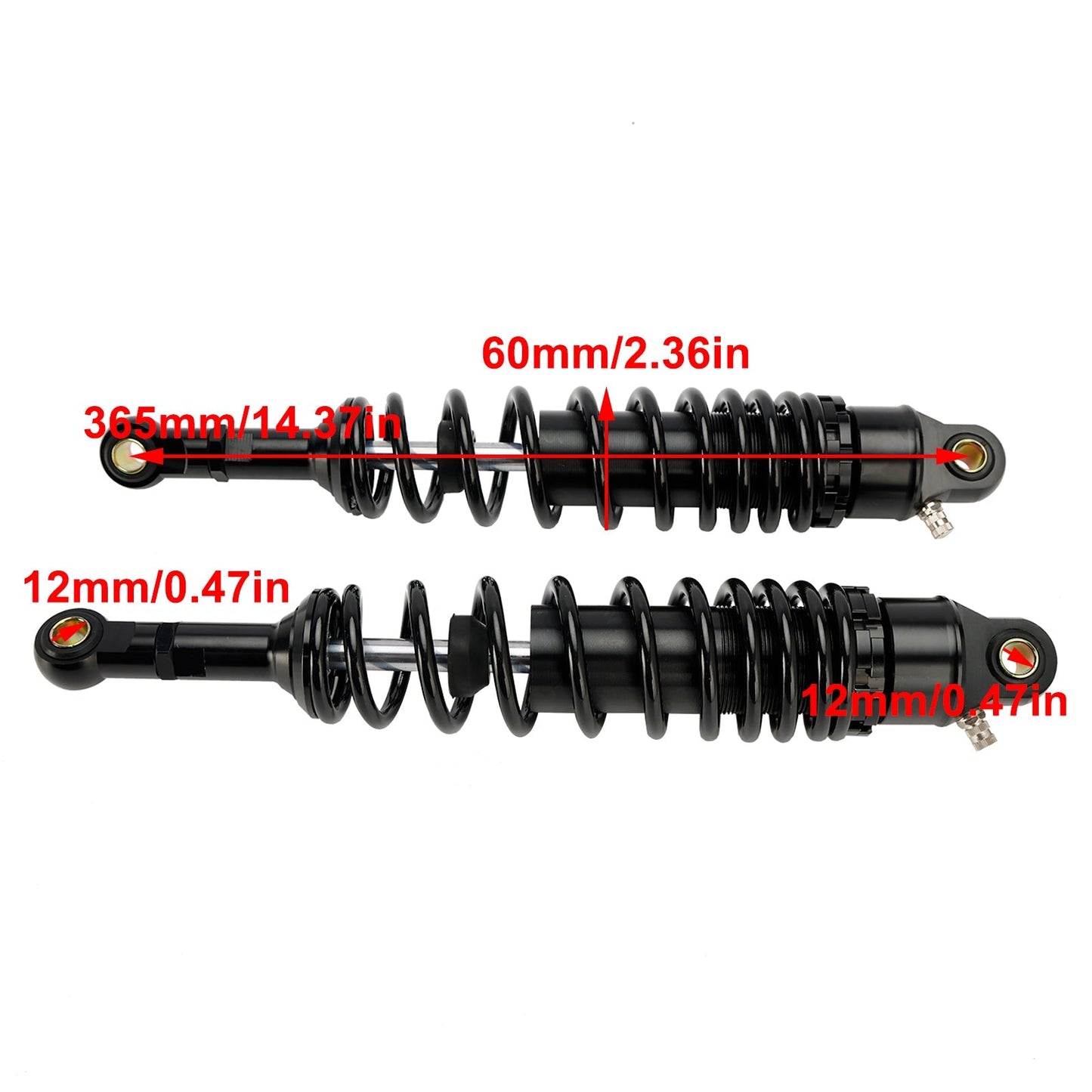 Amortisseurs pneumatiques arrière pour Honda CT125 Cross Cub 110 50 365 mm