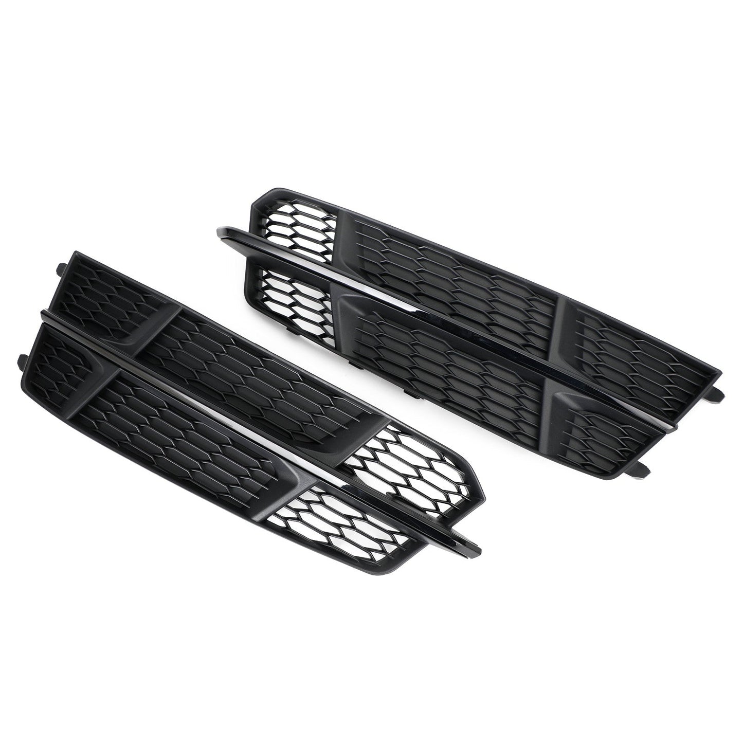 2016-2018 Audi A6 C7 S-Line Bumper Front Bumper Lower Grille Grill Matt Black 4G0807681AN 4G0807682AN Generic