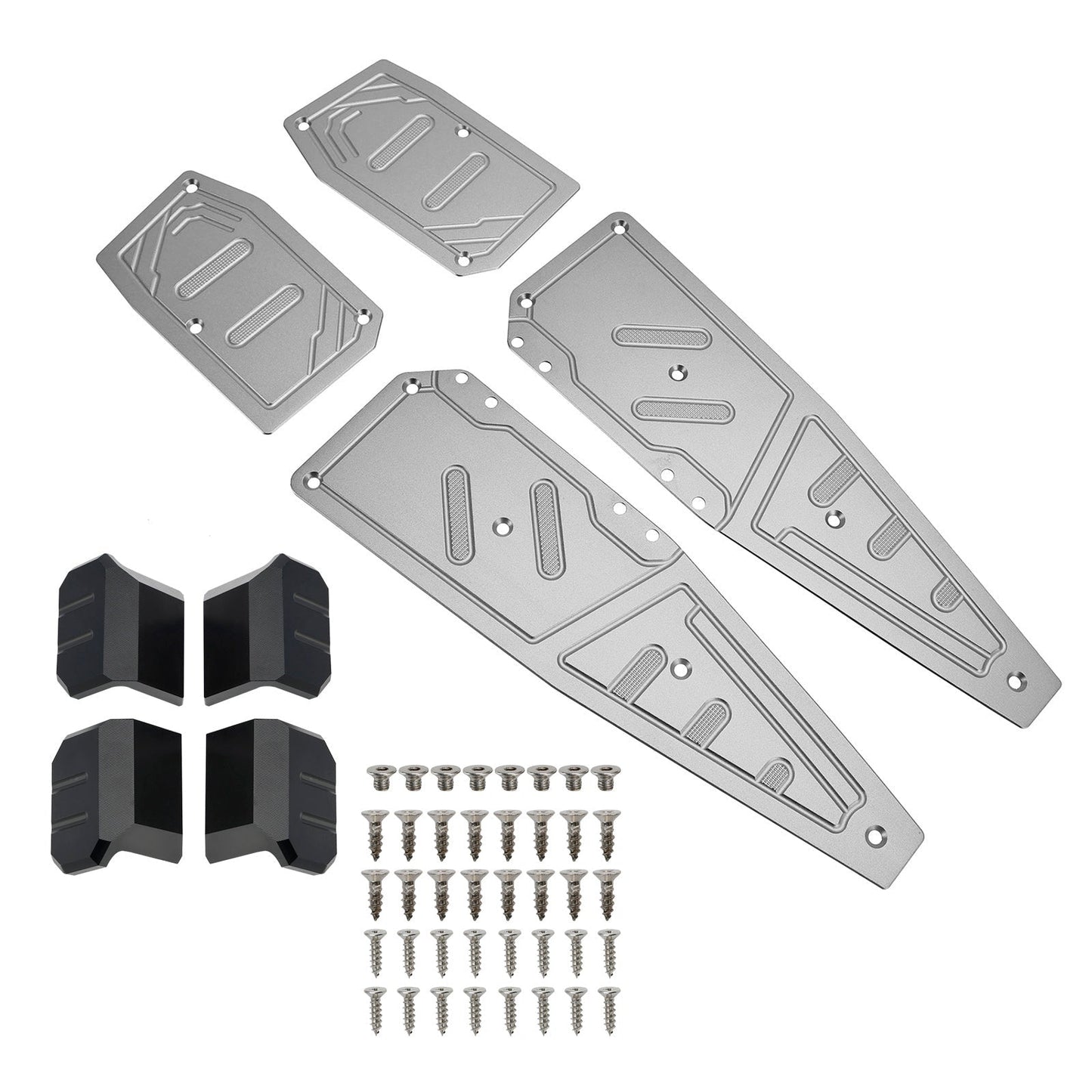 22-23 Aprilia SR GT200 SR GT125 Reposapiés Gris Almohadilla de Reposapiés Placa de Pedal