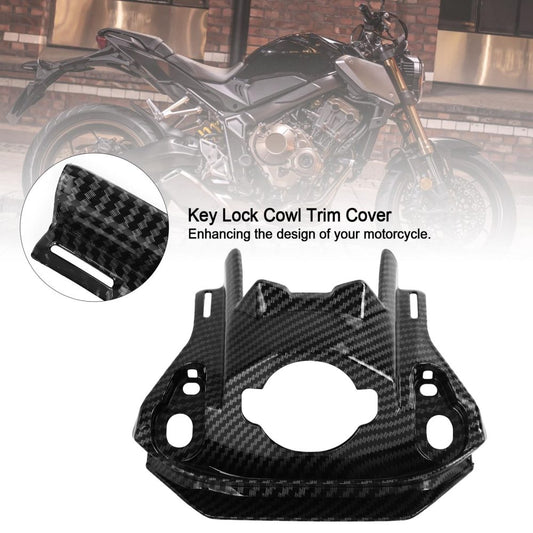 Embellecedor de carenado delantero con llave de carbono para Honda CB650R (CBR650R) (2019-2021)
