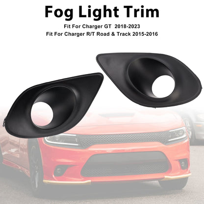 Dodge Charger 2015-2022 Pair Fog Light Bezel Grill 68280428AA 68280429AA