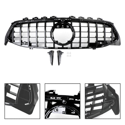 2019-2023 Mercedes Benz CLA-Class W118 C118 CLA180/200/220/250 Front Bumper Grill Gloss Black GTR Style Grill