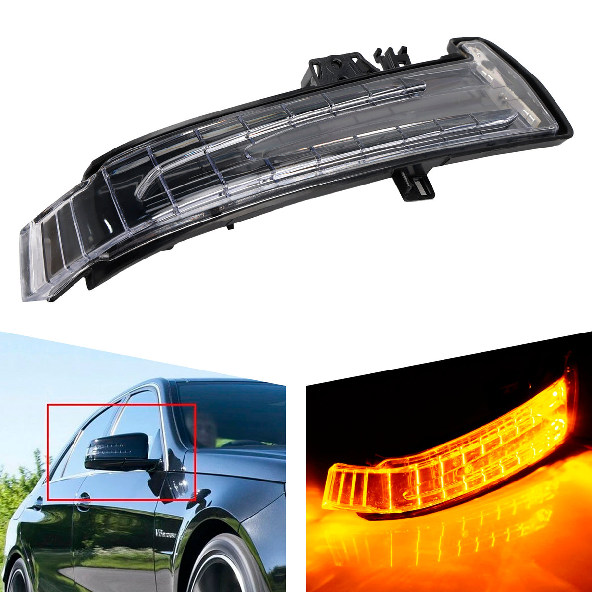 2010-2013 MERCEDES-BENZ C300 2129067401 Wing Mirror LED Signal Indicator Light