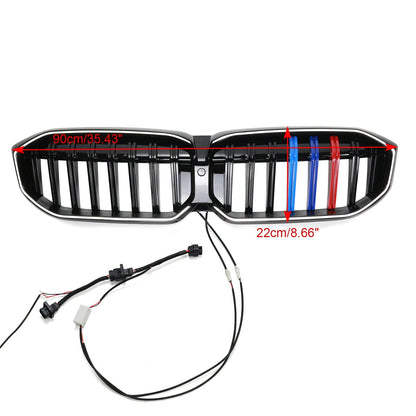 BMW 2023-2024 3 Series G20 G21 320i/330i/M340i/318i/320d Front Kidney Grille Mesh  Gloss Black Grill