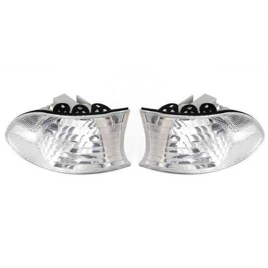 Paire de feux d'angle et de stationnement blancs pour BMW Série 7 E38 1999-2001 63138379107 63138379108
