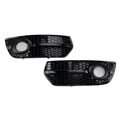 2009-2012 2PCS Front Bumper Grill Fog Light Lamp Covers Fit Audi Q5