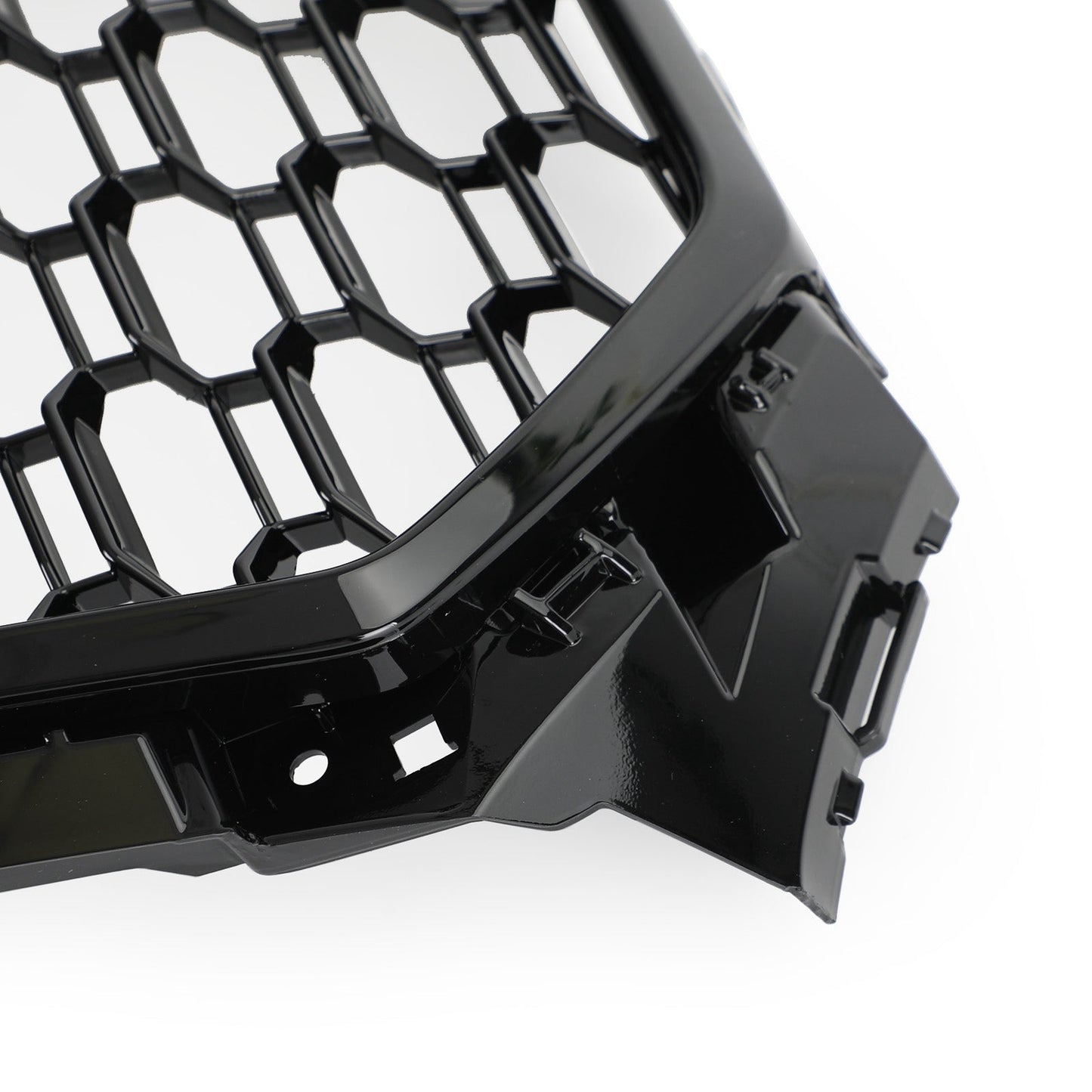 2016-2019 Audi A4/S4 B9 Honeycomb Grill RS4 Style Mesh Hex Grille Replacement Black Grill