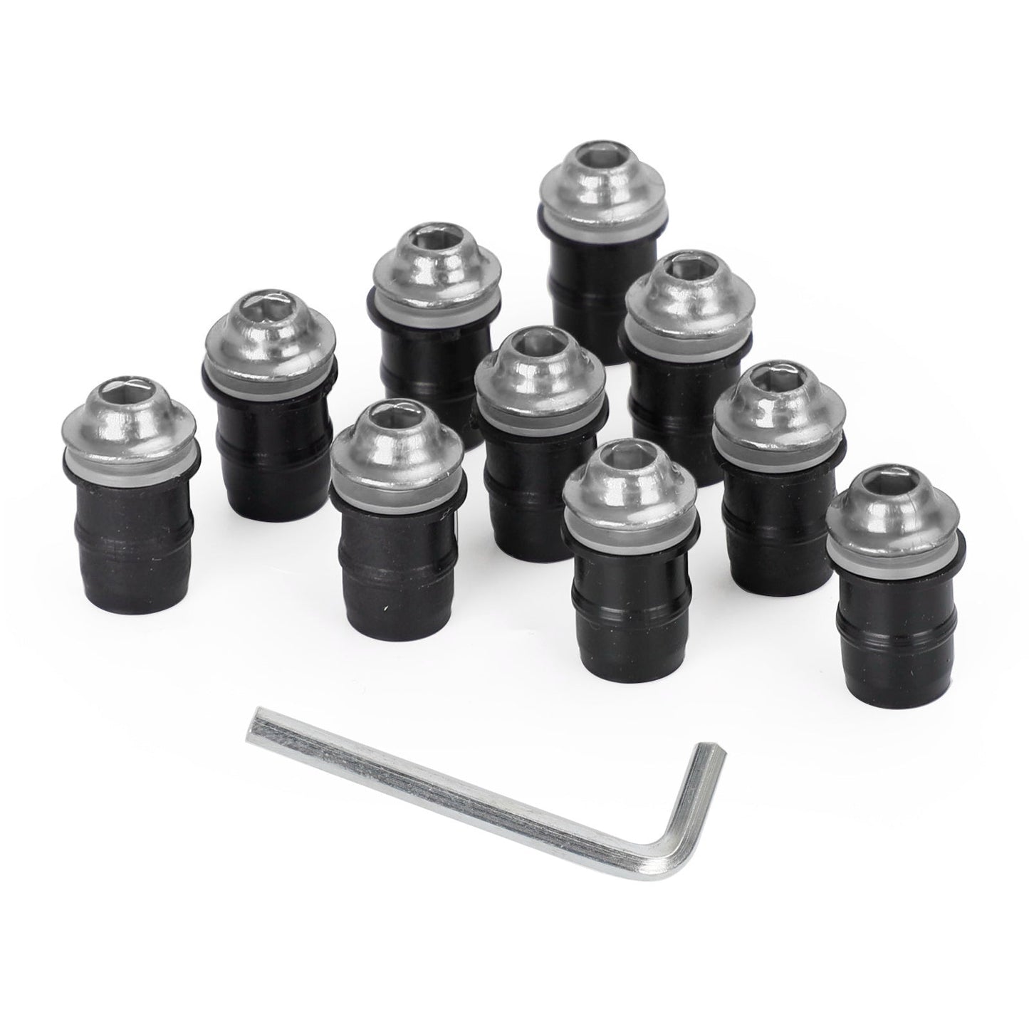Motorcycle Wind Screen Shield Alu M5x16mm Screw Bolt Washers kit 10 Pack