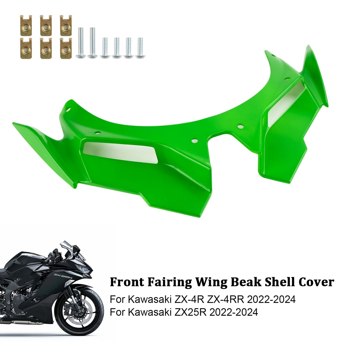 Coque de carénage avant pour Kawasaki ZX4R, ZX4RR, ZX25R 2022-2024