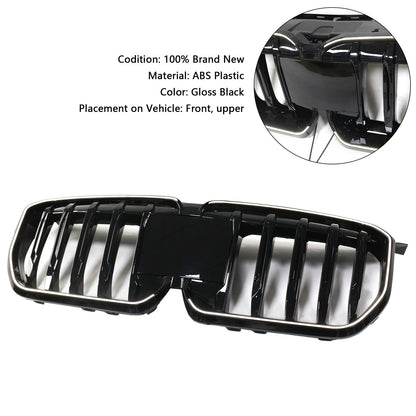 2023-2024 Gloss Black Front Bumper Kidney Grill Grille Fit BMW X1 U11 U12
