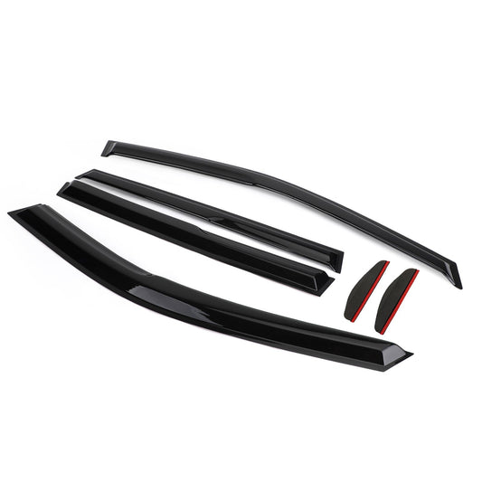 Lot de 6 déflecteurs de pare-soleil pour vitres latérales, pour Hyundai Accent Sedan 2012-2017