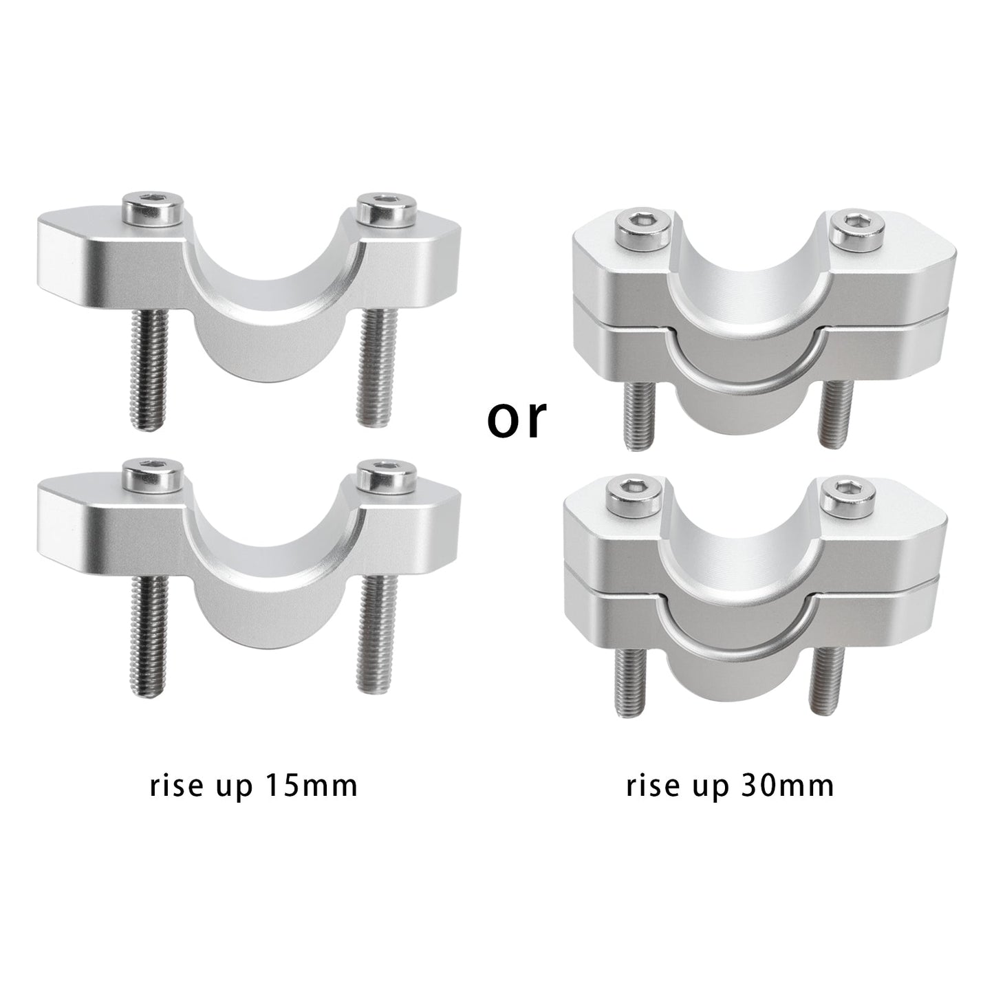 Espaciadores elevadores de manillar BMW R 1300 GS R1300GS 23-24 + 15 mm / + 30 mm