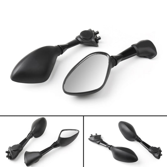 Paire de rétroviseurs noirs pour moto sportive BMW S1000RR 2010-2014
