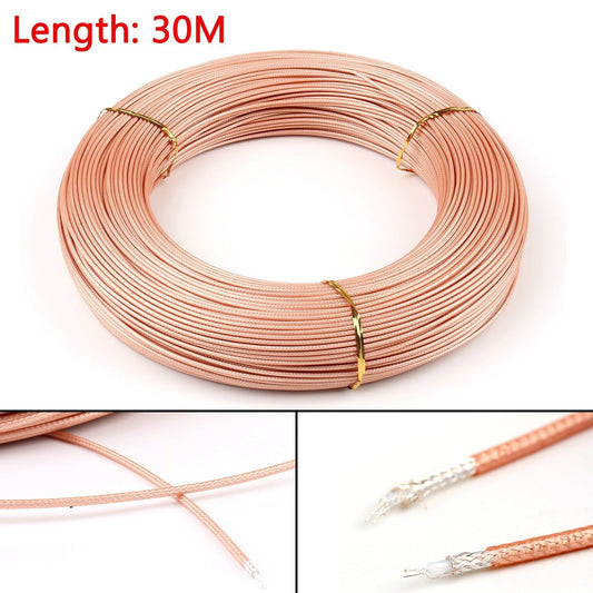 Câble coaxial RF RG316, connecteur 50 ohms, M17/113, câble blindé, 30 m