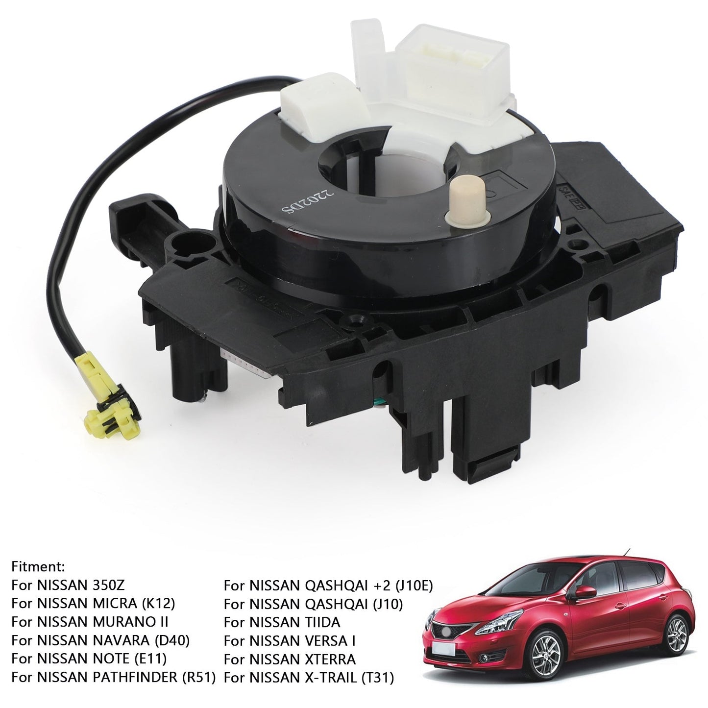 25567-EB60A 350Z For Nissan Tiida Note Micra Squib Spiral Cable Clock Spring