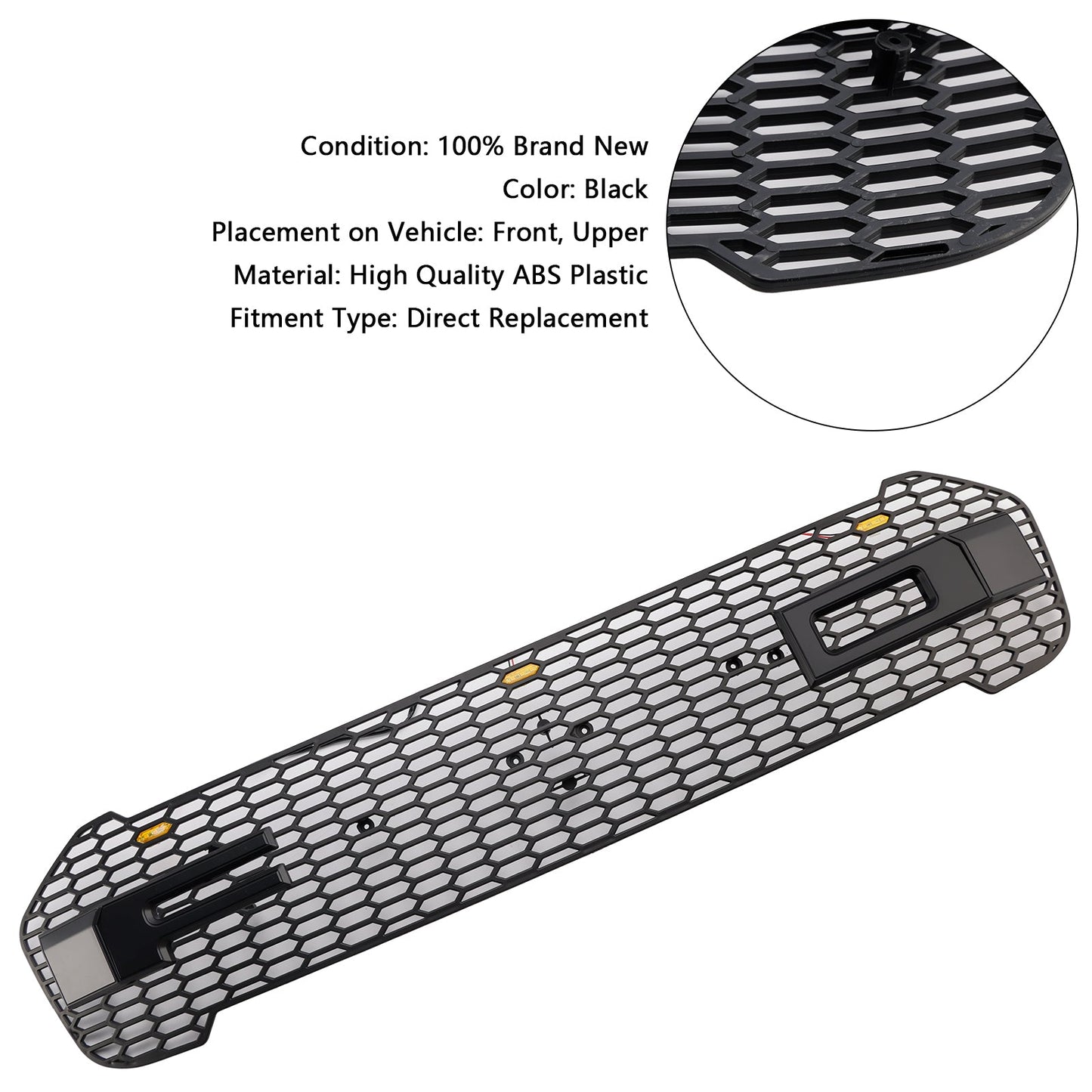 2019-2023 Raptor Style Front Bumper Grille Grill Fit Ford Ranger T8 W/LED
