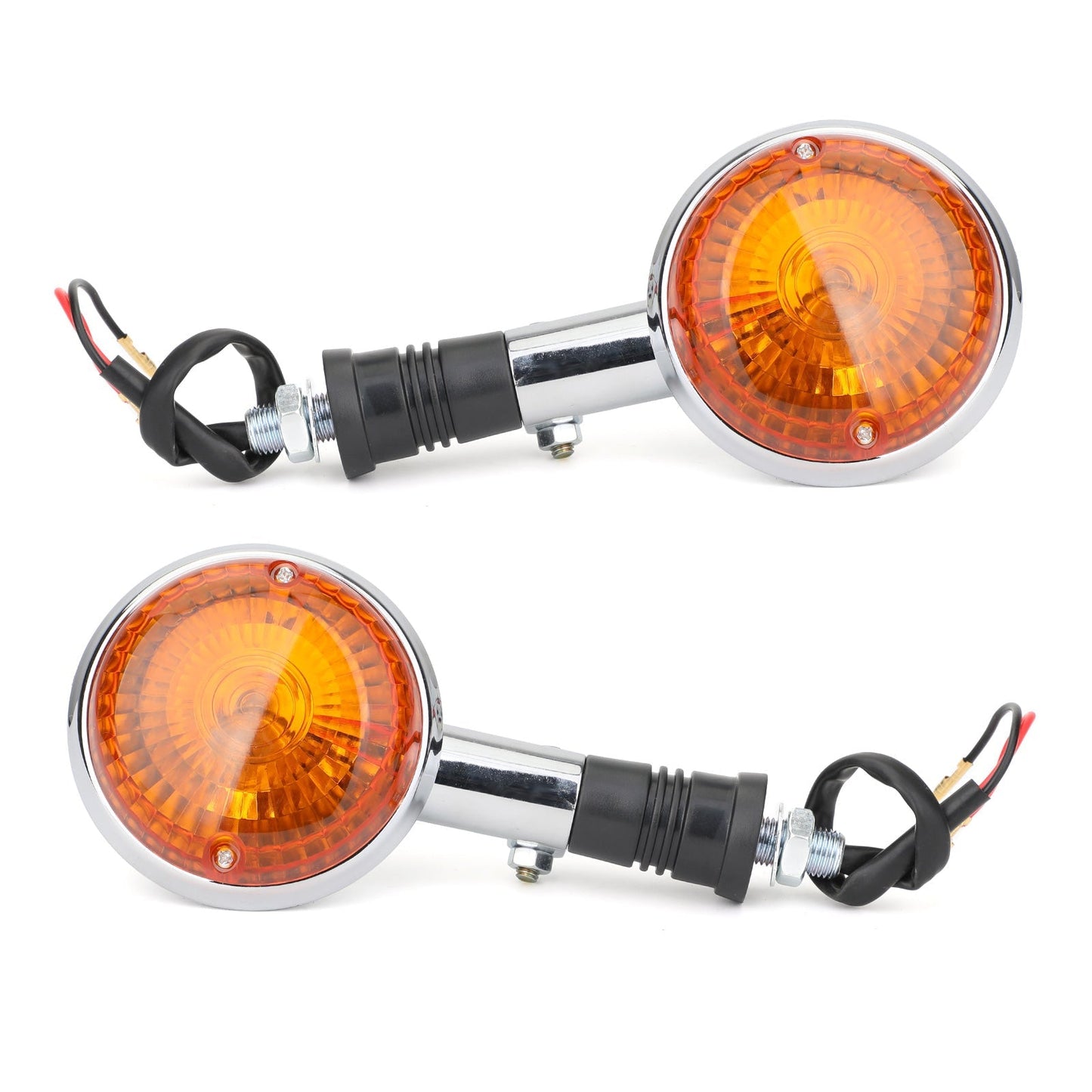 Clignotants pour Yamaha XV750 VIRAGO 86-98 XV1100 89-99 XV250 94-12 Ambre Assosary