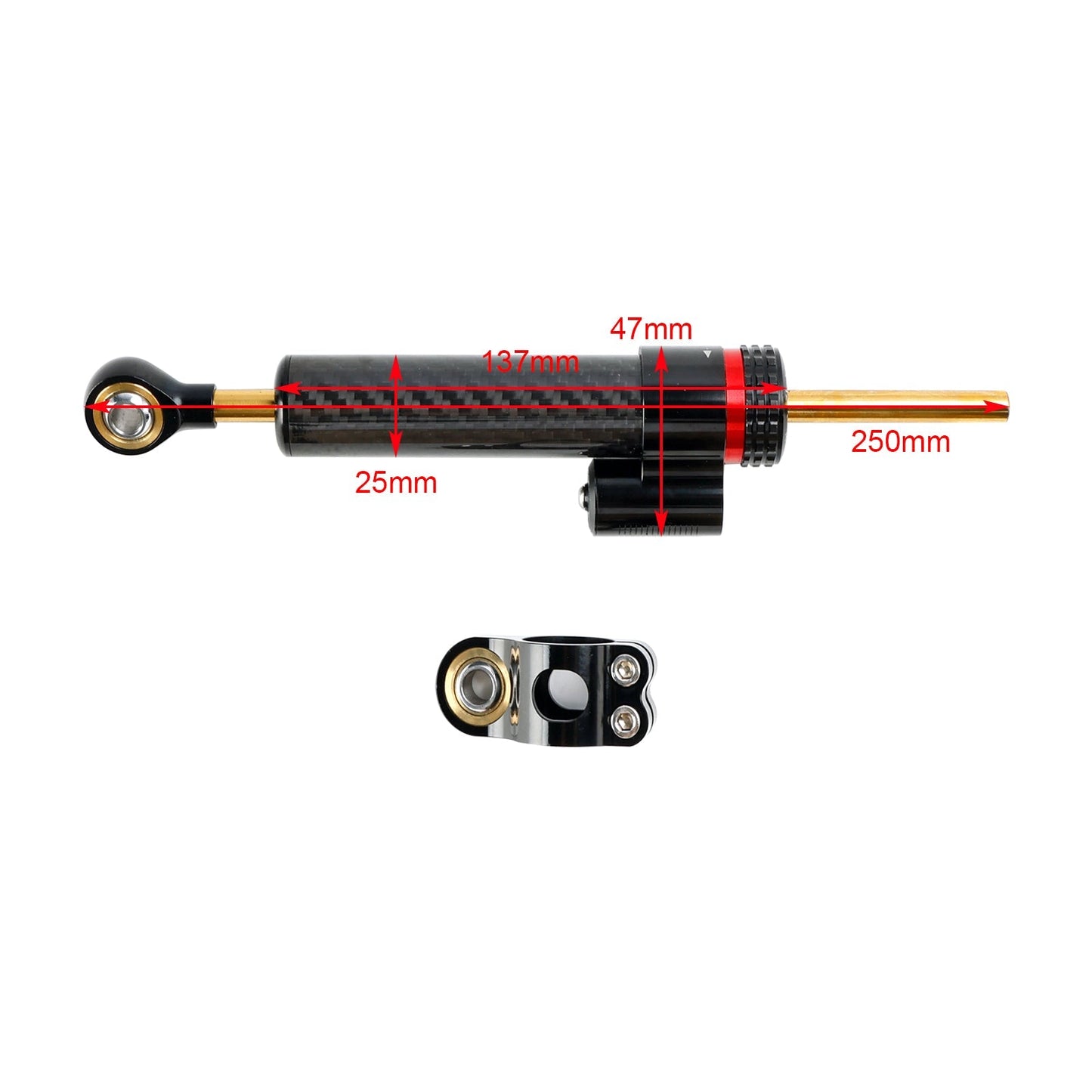 Kits de montage universels pour amortisseur de direction de moto