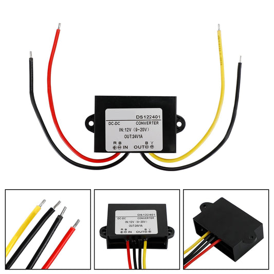 Convertisseur élévateur CC-CC étanche 12 V à 24 V 1 A, module d'alimentation pour voiture, 1 A