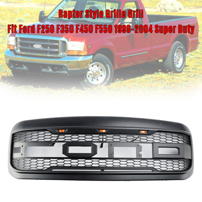 Raptor Style Grill Grille Fit Ford F250 F350 F450 F550 1999-2004 Super Duty