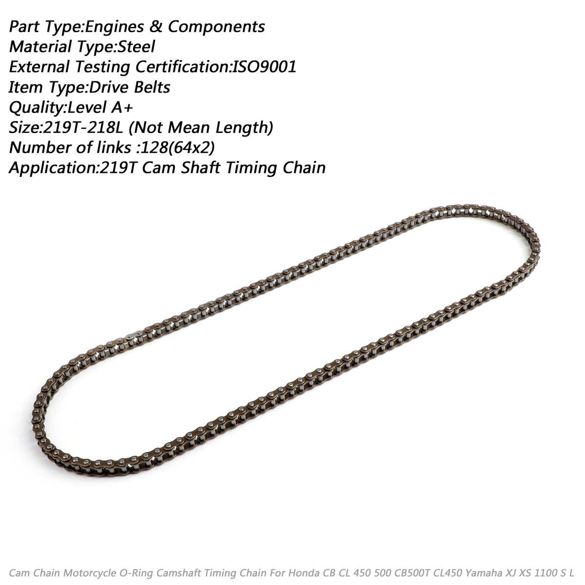 1966-1978 Cb450 Cl450 Cb500T Honda 219T-128L 14401-283-003 Timing Cam Chain