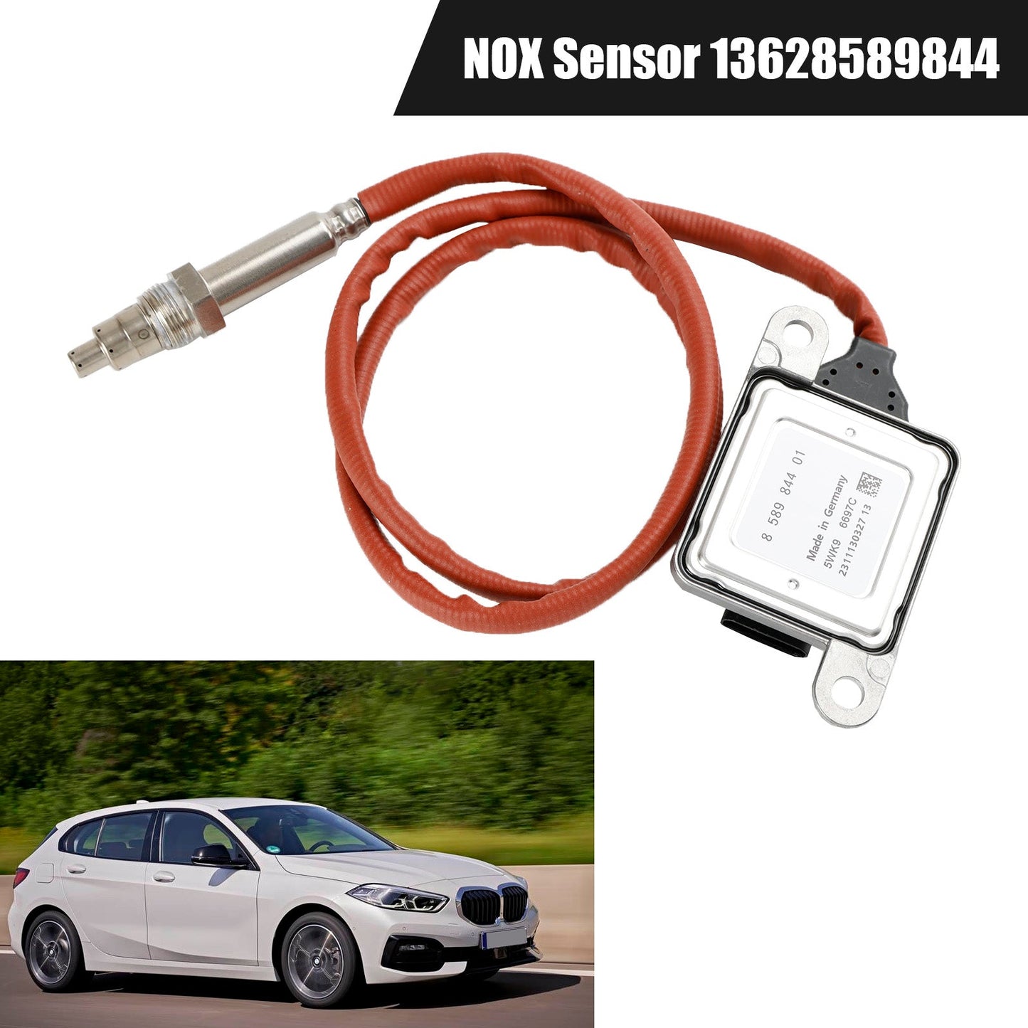 Sensor de NOx de posición trasera 2 para BMW X3 2016-2017 13628589844 5WK96697C