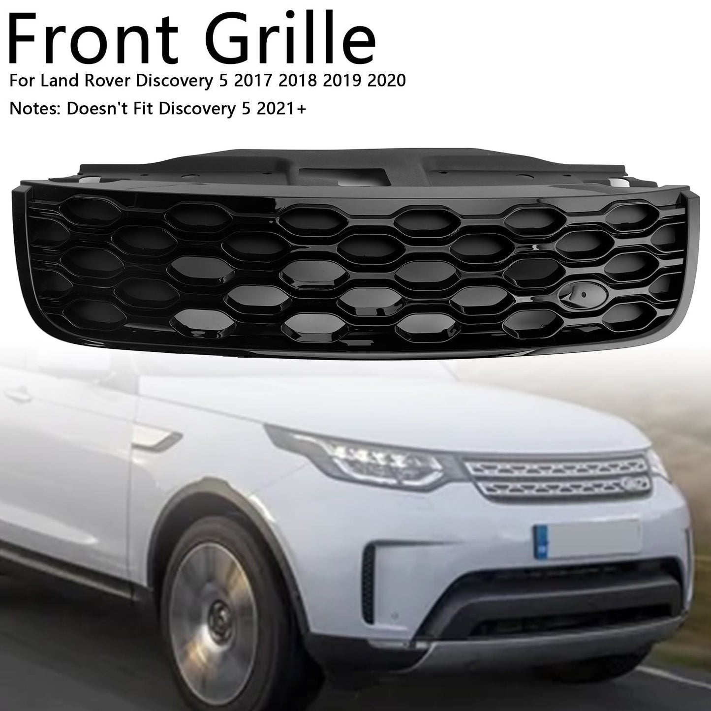 2017-2020 Land Rover Discovery 5 L462 Front Bumper Grill Grille Black LR082695