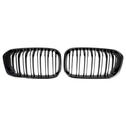 2015-2017 BMW 1 Series F20/F21 116d/118d/120d/118i/125i Front Kidney Grill Gloss Black Grille