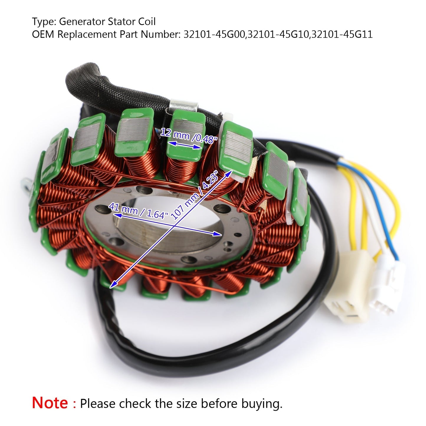 Generator Stator Coil For For Suzuki LTR450 LT-R450 Quad Racer 06-2011 32101-45G00