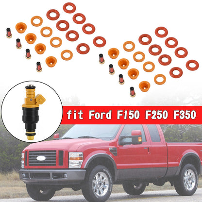 1997-2002 Ford E-150Econoline/E-250 Econoline/E-350 Econoline Club Wagon 5.4L V8 8 set Fuel Injectors Rebuild Repair Kit 0280150943