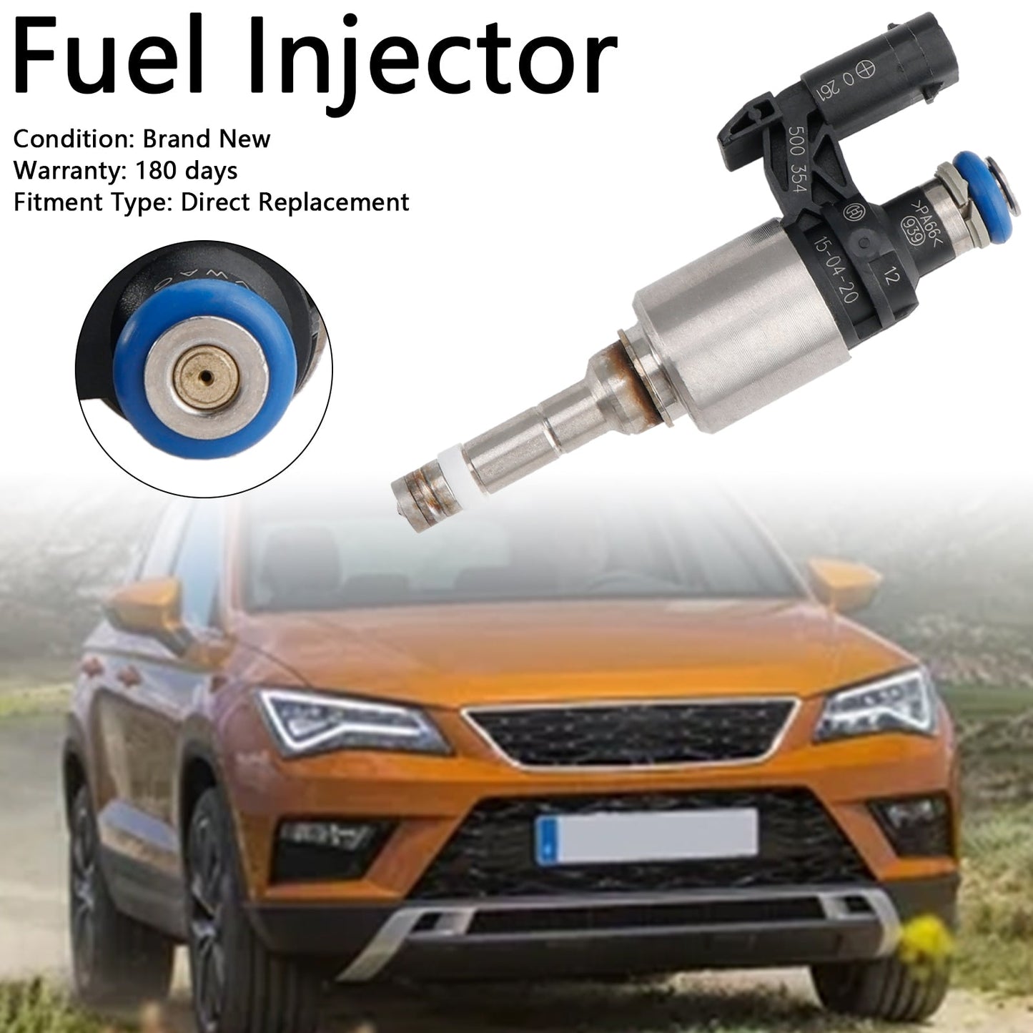 Injecteur de carburant Volkswagen Beetle Golf Jetta Tiguan 1 pièce 04E906036Q 0261500374