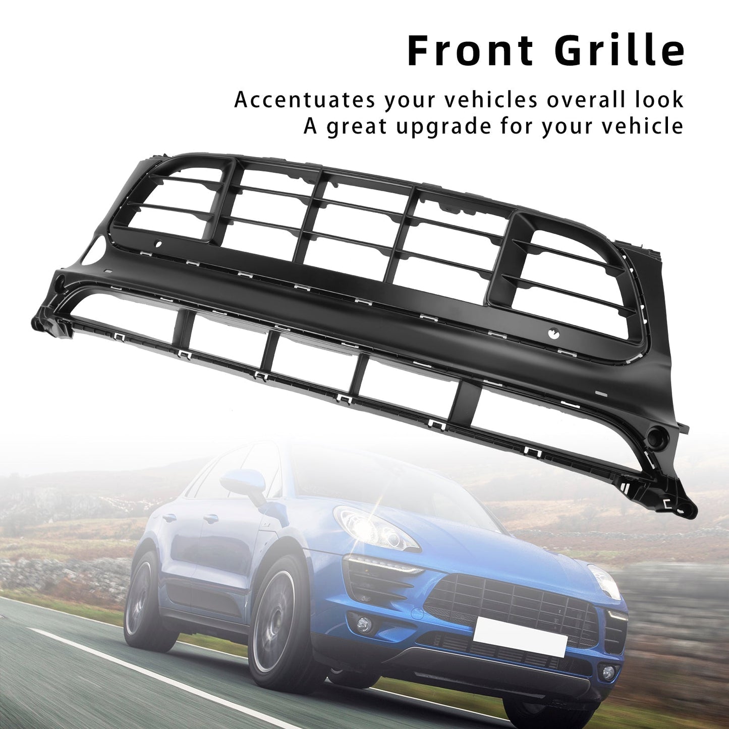 2014-2017 Porsche Macan GTS Front Bumper Grill Grille 95B807683-AG-0K1
