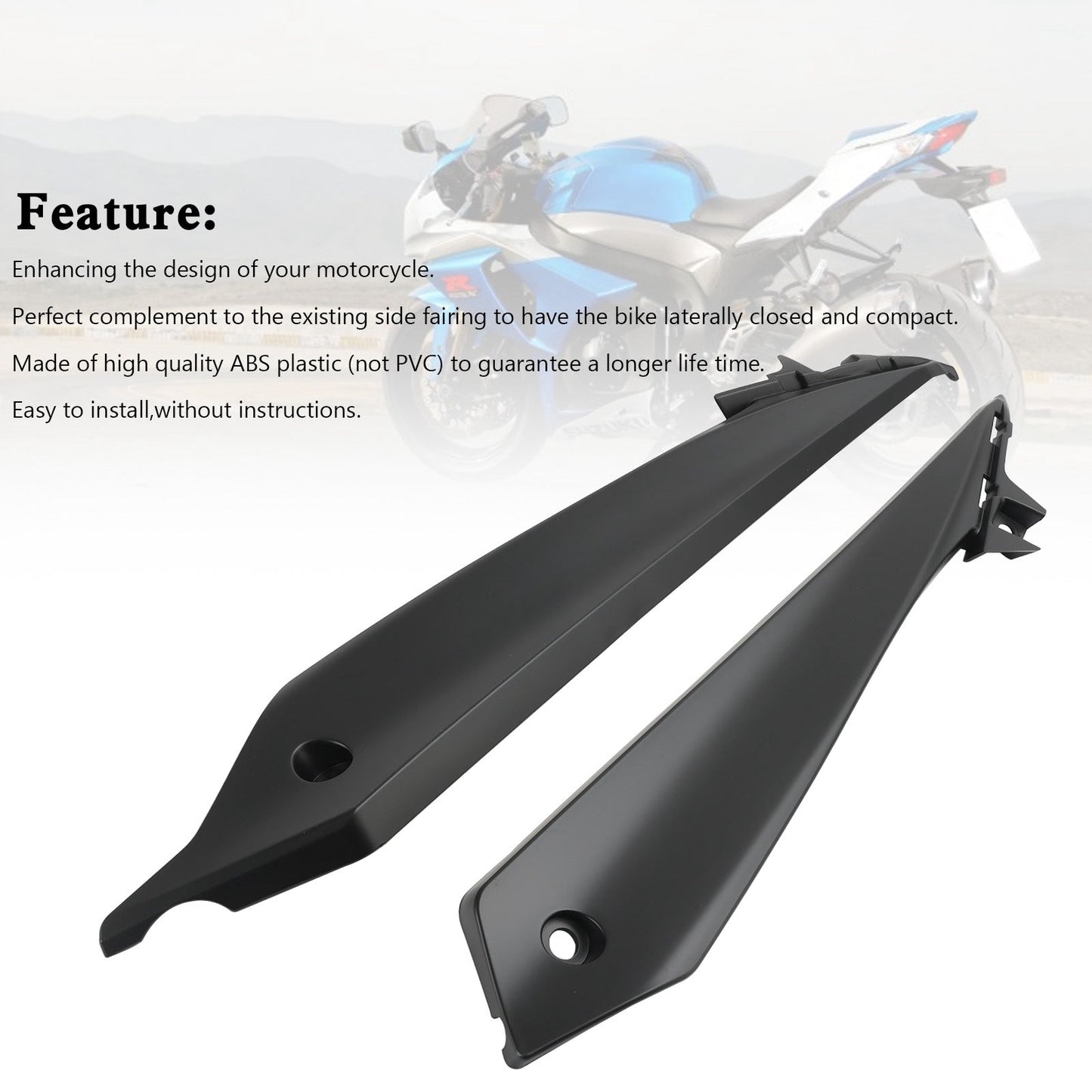 Carénages latéraux inférieurs arrière pour Suzuki GSX-S 1000 2015-2020