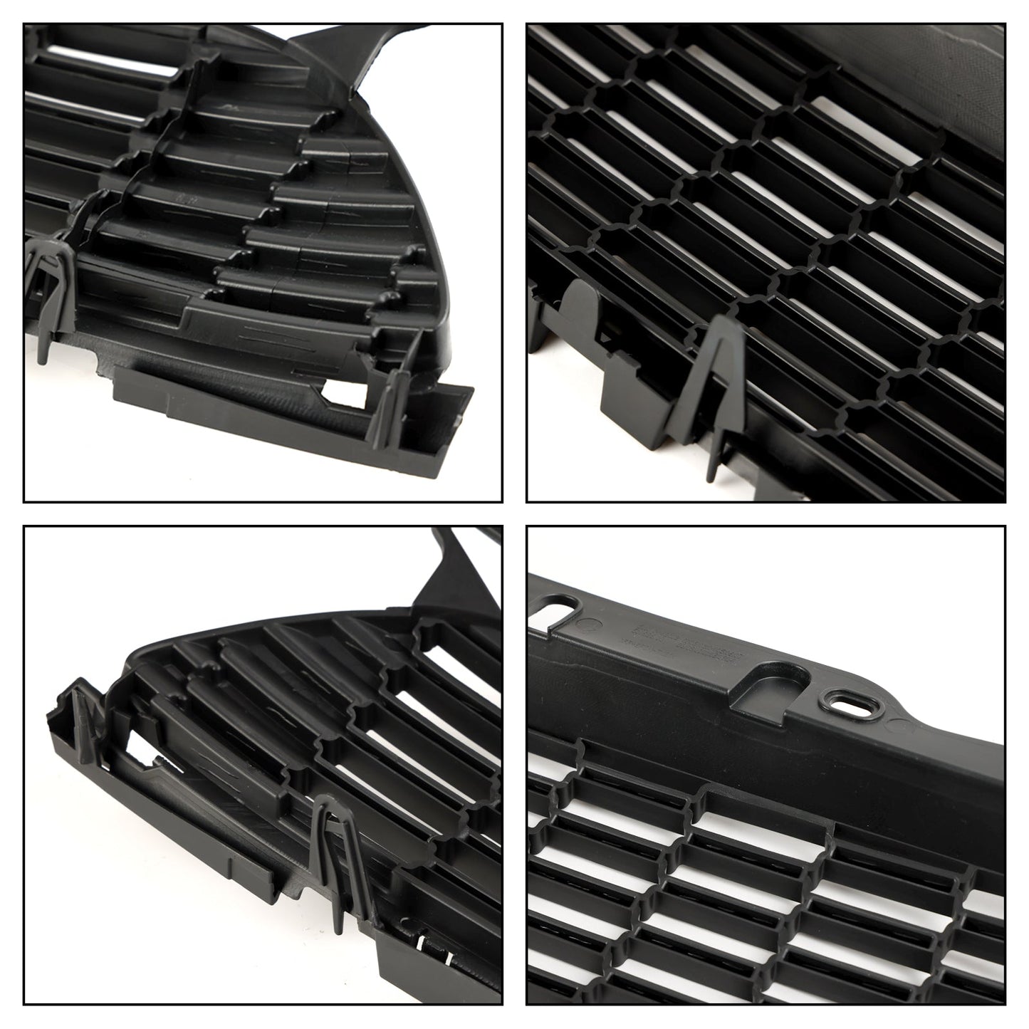 2007-2013 Mini R56 Cooper S & JCW 3-Door Hatchback 3PCS Gloss Black Front Grille Grill