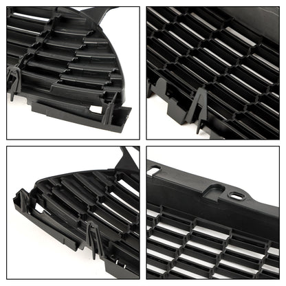 2007-2013 Mini R56 Cooper S & JCW 3-Door Hatchback 3PCS Gloss Black Front Grille Grill
