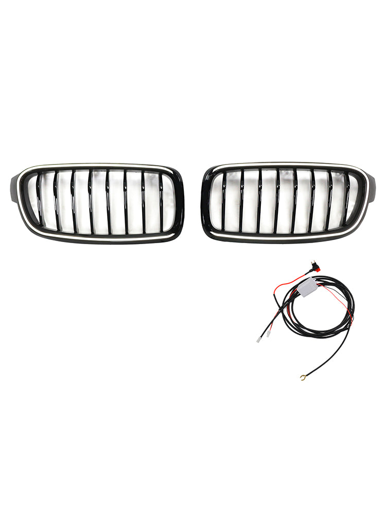 2012-2019 Gloss Black Front Kidney Grille Grill Fit BMW 3 Series F30 F31 F35