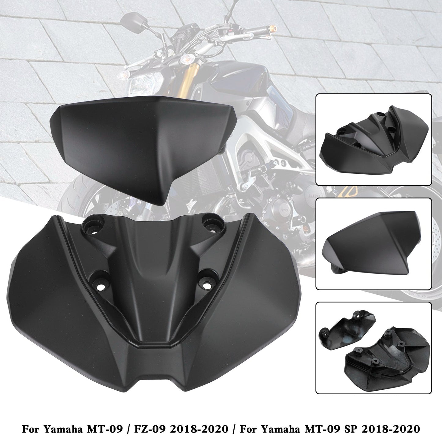 Headlight Fairing Windshield Cover For For Yamaha MT-09 FZ09 MT-09 SP 2018-2020