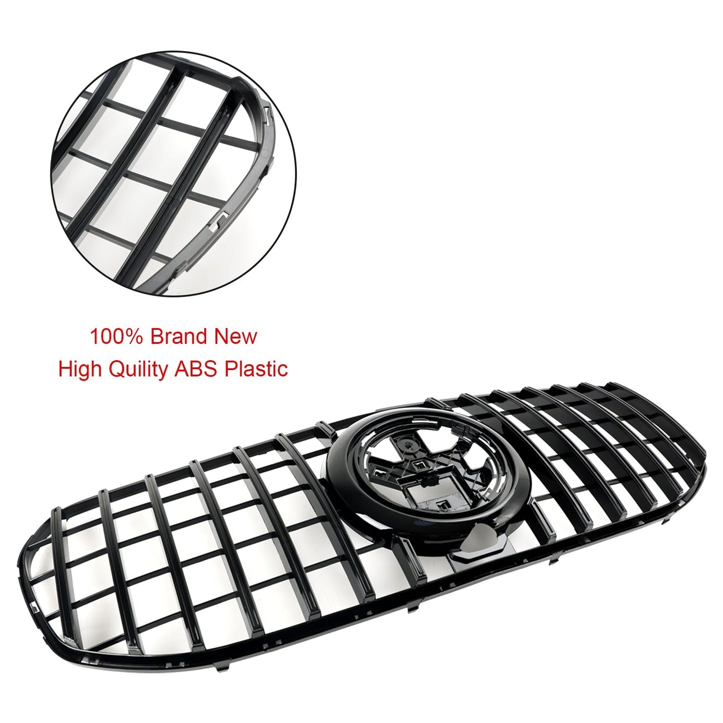 2020-2023 Benz GLS-Class X167 GLS450/580 GT Front Bumper Mercedes Grille Black GT Style Grill