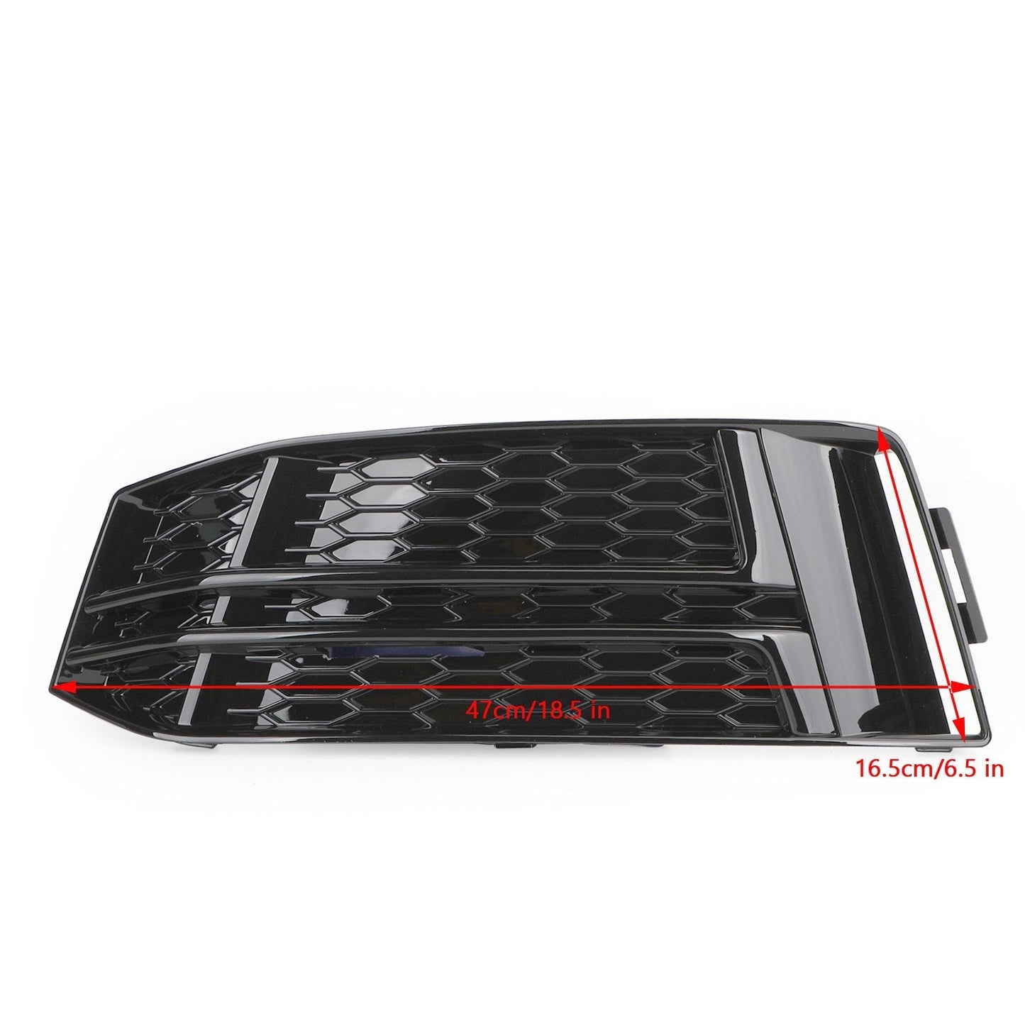 2016-2018 Audi S4/A4 B9 S-LINE 8W0807681F 8W0807682F 2PCS Black Front Fog Light Cover Bumper Grill Generic