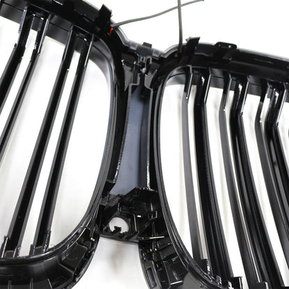 Double Slat Black Front Kidney Grille Fit BMW X5 G05 2019-2022 M-Performance