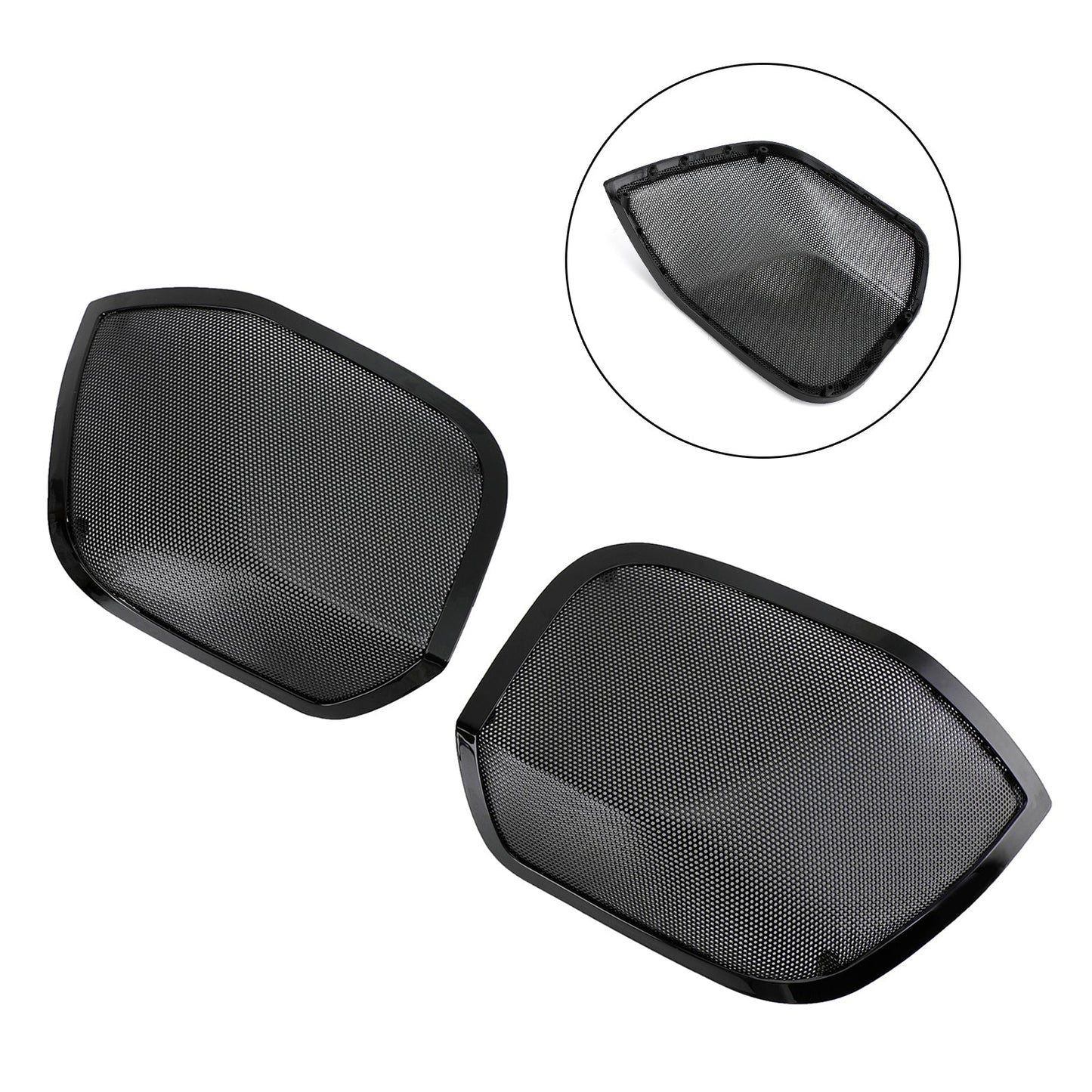 Rejilla para altavoz de tapa de alforja de 5" x 7" compatible con Road King Touring Glide 14-22