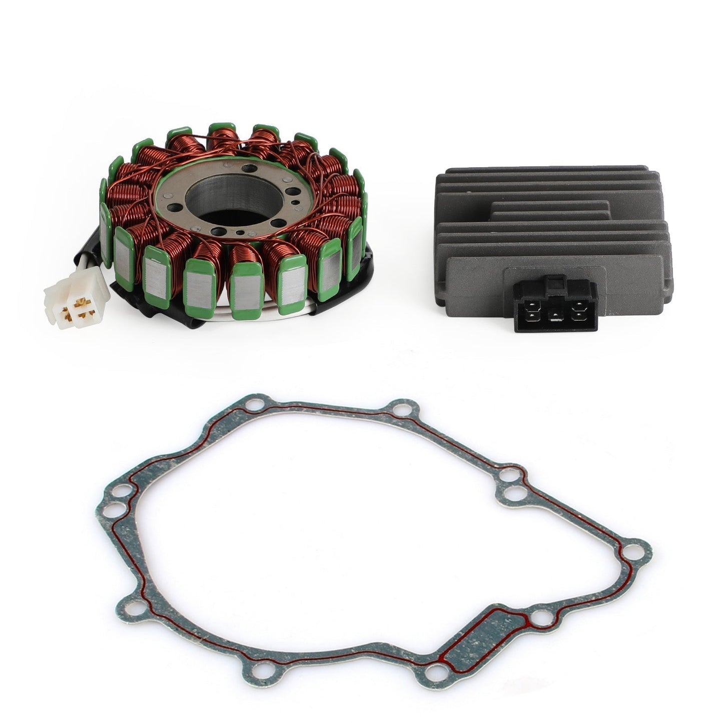 Magneto Stator 5SL8141-0000+Voltage Rectifier 5SL819600000+Gasket 5SL154510000 Fit Yamaha YZF R6 YZF600