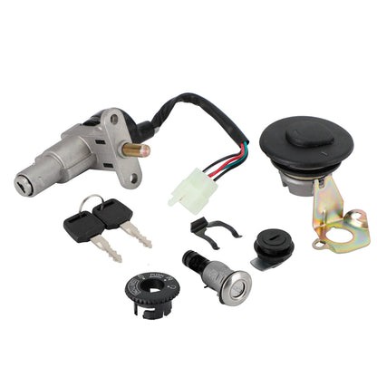 GY6 50 70 90 110 125 150 CC Scooters Ignition Key Switch Tank Cap Seat Lock Set