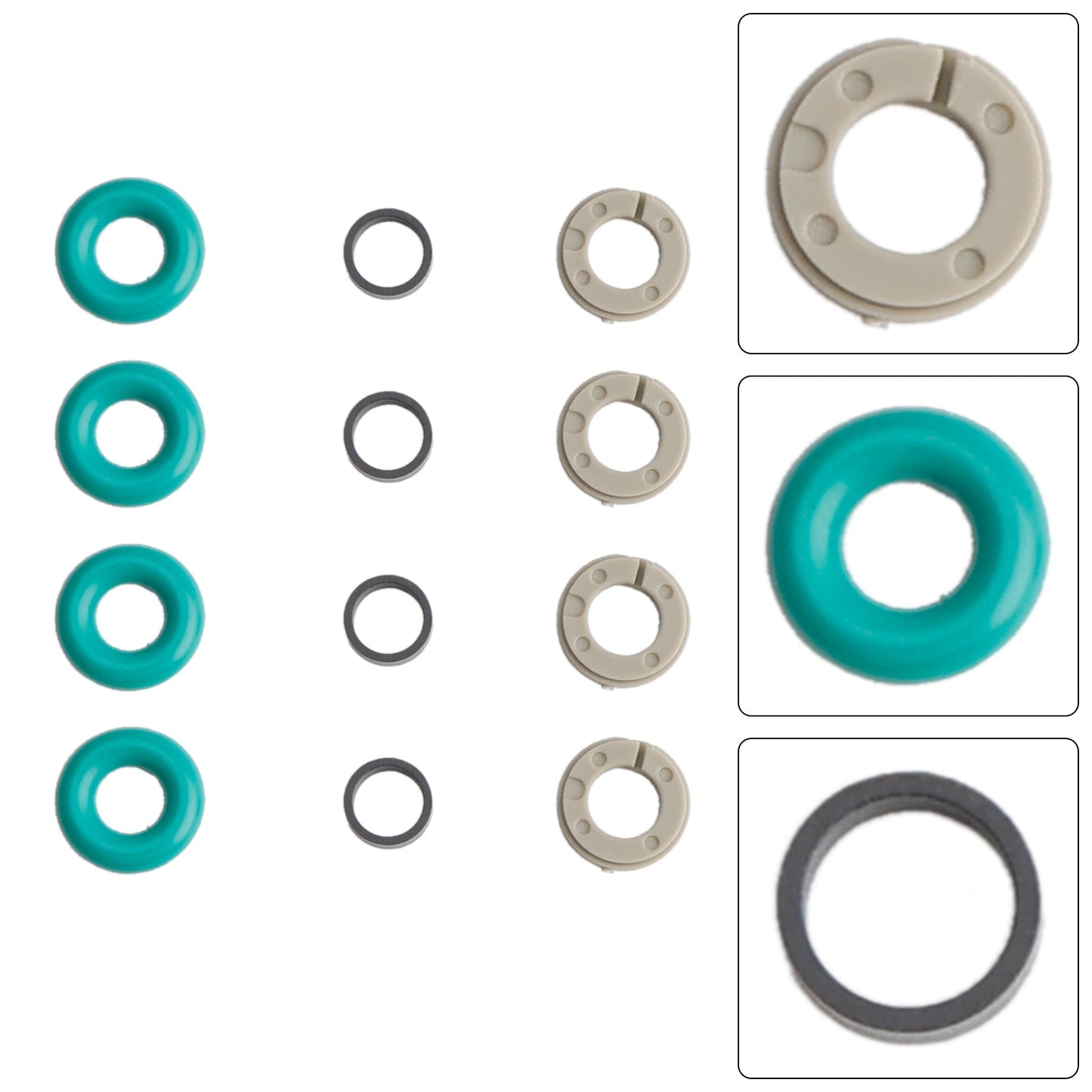 Kit d'entretien d'injecteur de carburant Volkswagen Beetle Golf Jetta Tiguan 4 pièces Joint torique 0261500354 04E906036E