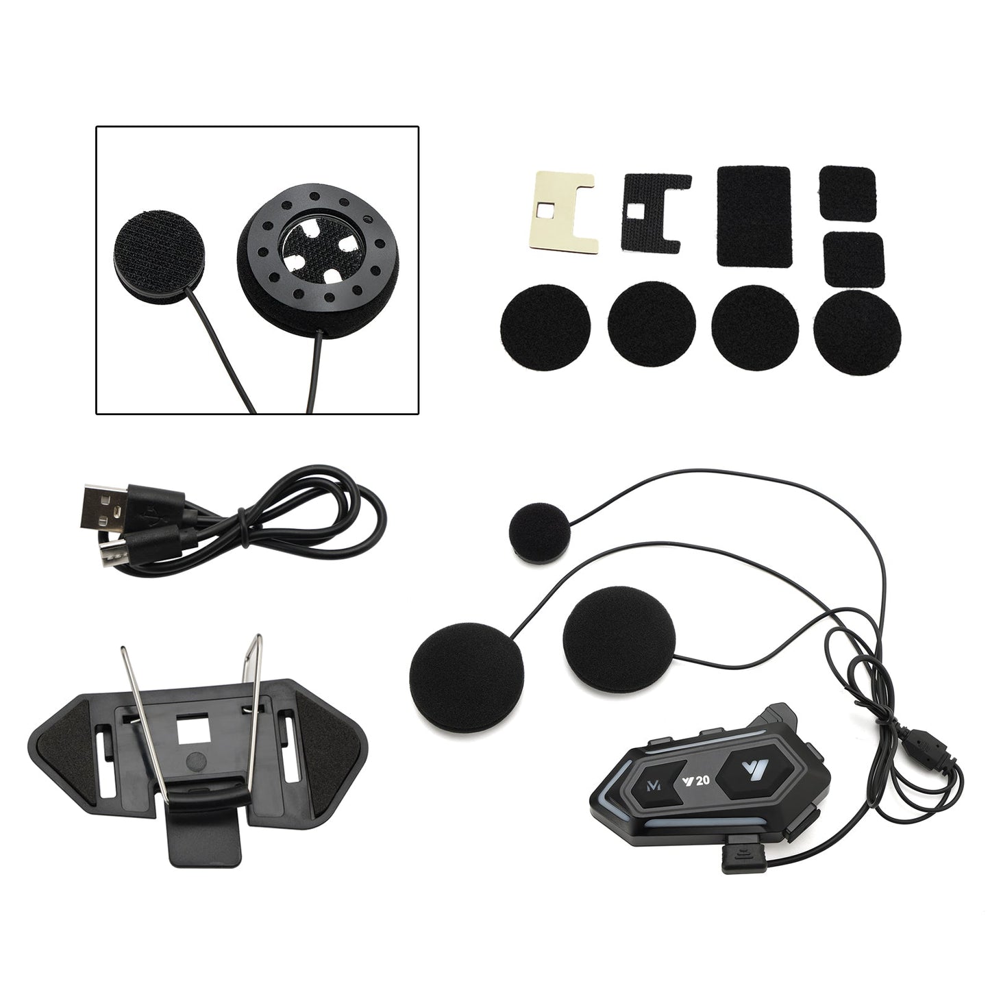 Casque Bluetooth sans fil universel Y20 pour moto