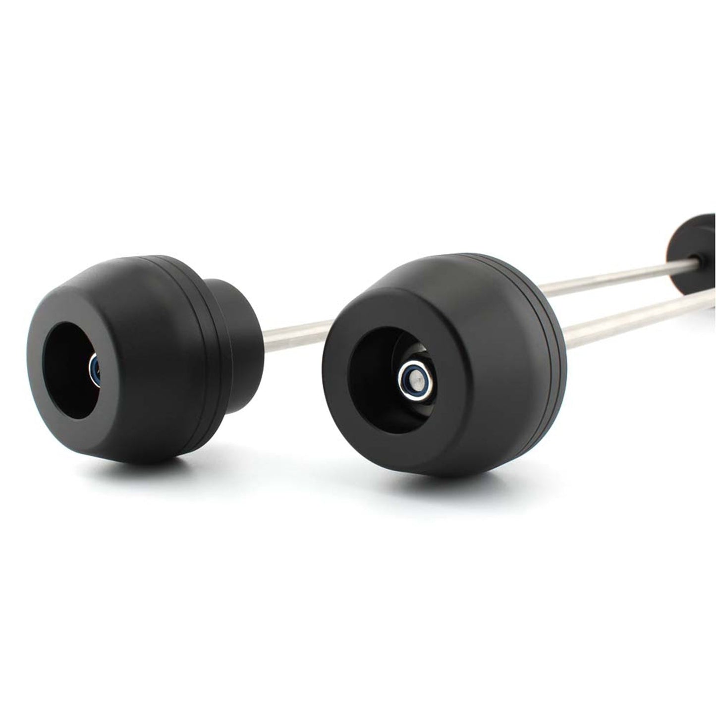 Deslizador de rueda de horquilla de eje delantero y trasero CNC negro compatible con Yamaha Tenere 700 20-21