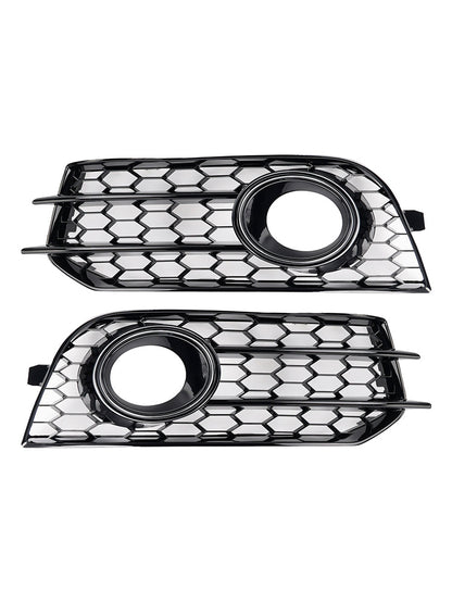 2010-2014 Audi A1 Black Front Bumper Honeycomb Fog Grille Cover